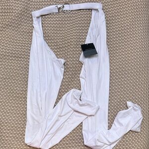 N2N RARE White Suede-like Chaps with buckle.